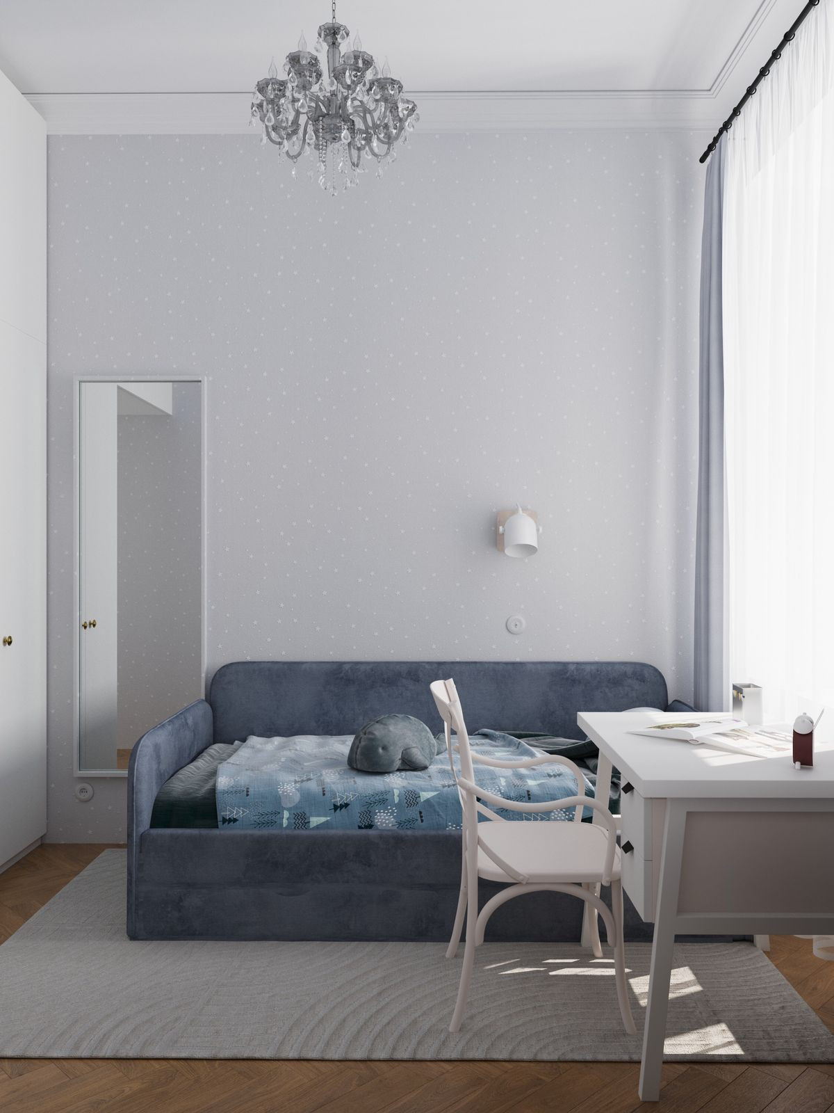 Дизайн-проект трехкомнатной квартиры 53 квм.