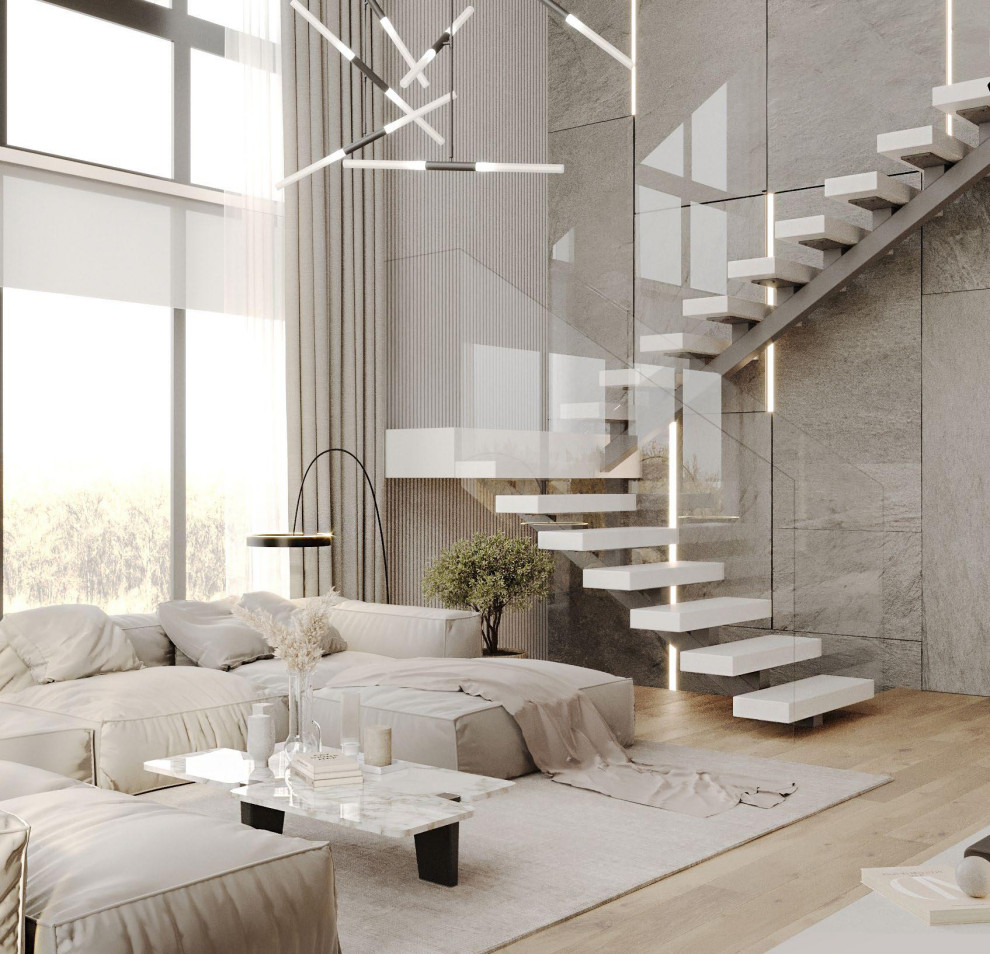 Просторный дом в светлых оттенках