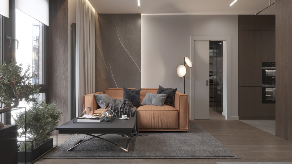 ДИЗАЙН ОДНОКОМНАТНОЙ КВАРТИРЫ 49 КВ.М