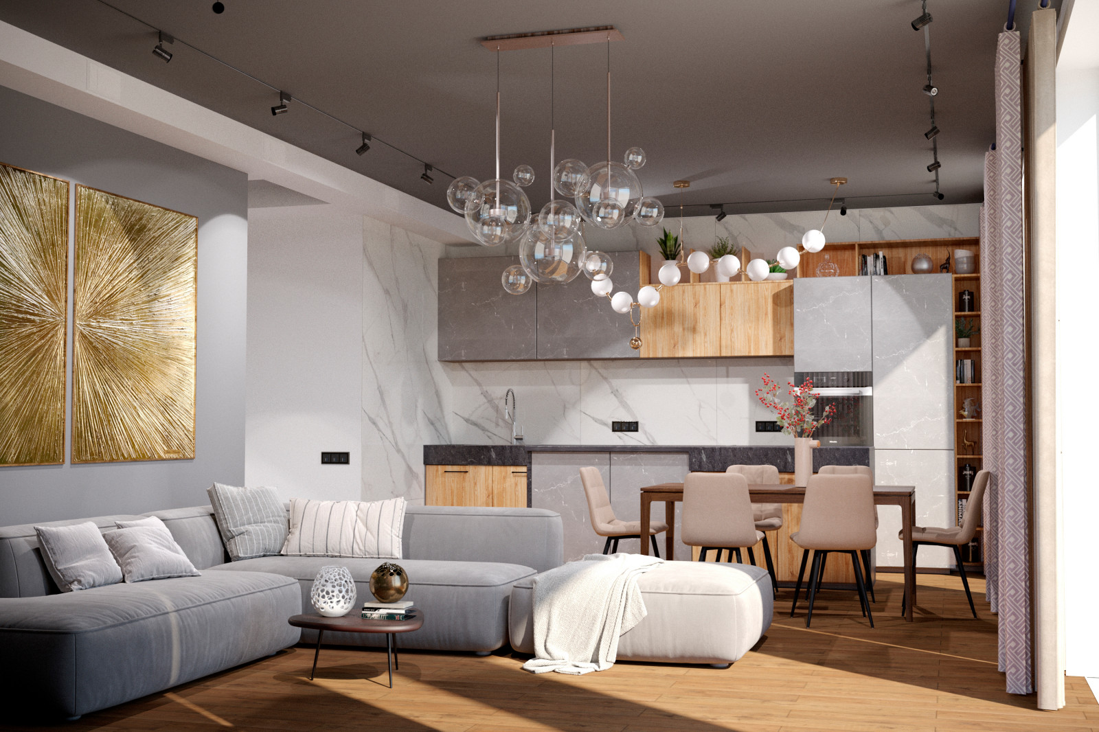 Квартира в стиле ар-нуво, ЖК "Кокос"