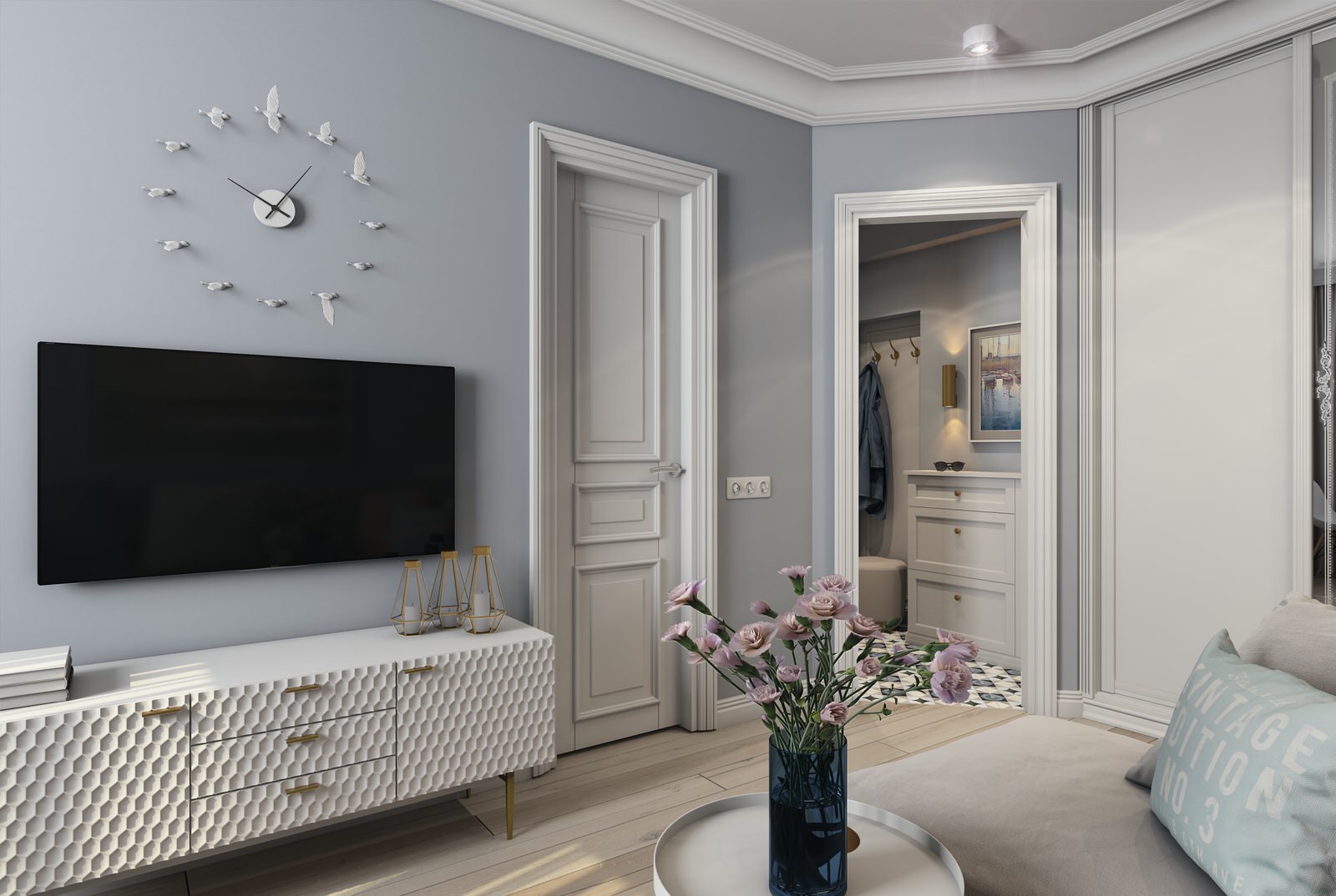 Квартира в современном классическом стиле