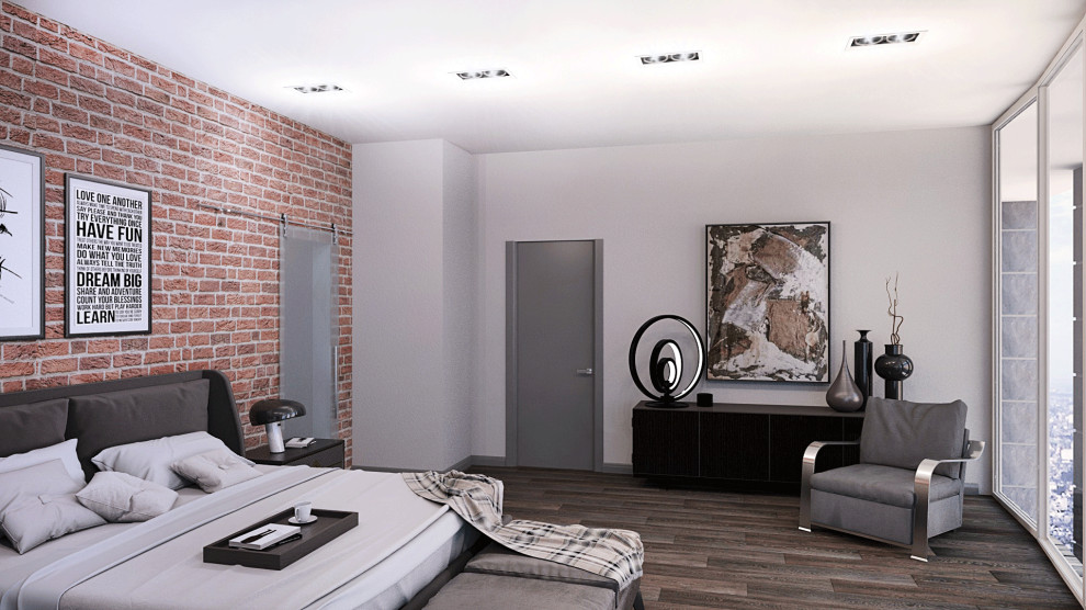 Спальня в Стиле Лофт