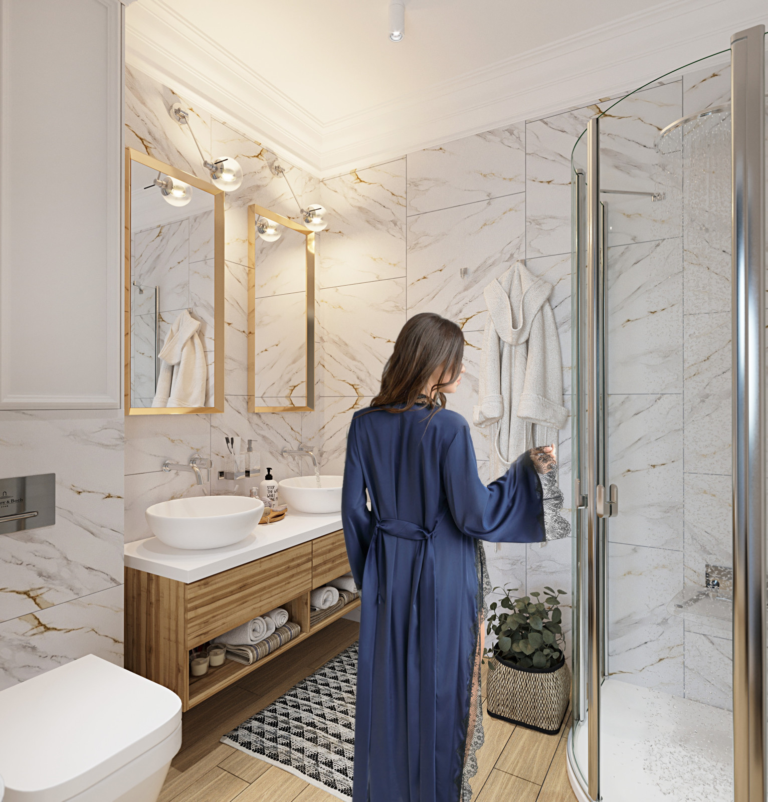 Обложка проекта: КВАРТИРА С ЭЛЕМЕНТАМИ НЕОКЛАССИКИ