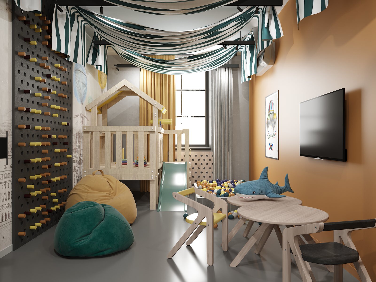 Интерьер ресторана «ИЗУМРУД, РУБИН И САПФИР»