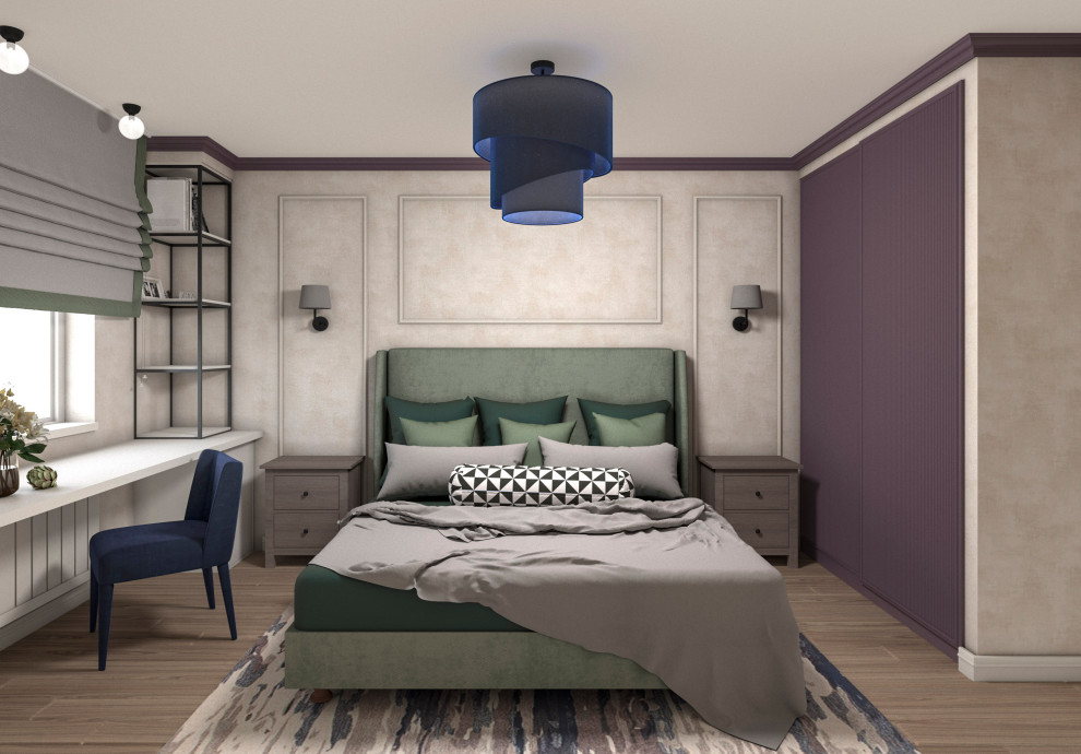 Дизайн-проект. 3-хкомнатная квартира в ЖК "Государев Дом". Видное. 2018 г.