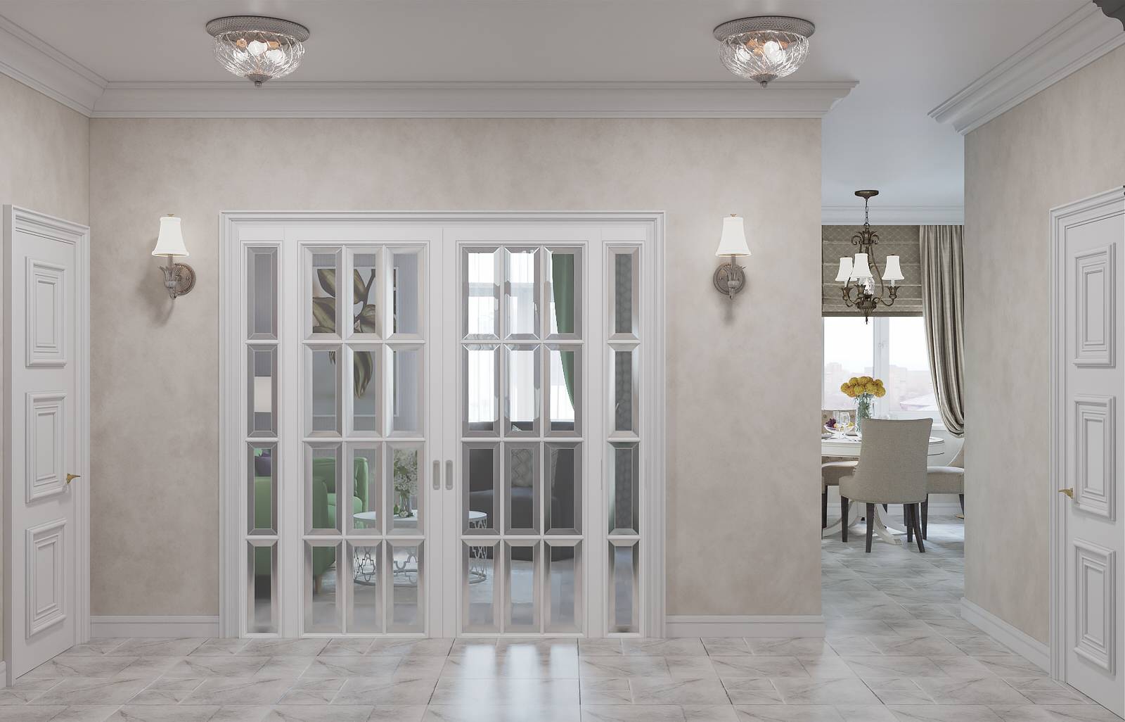 Дизайн интерьеров квартиры 80м2 в г. Нижний Новгород в ЖК Пражский квартал