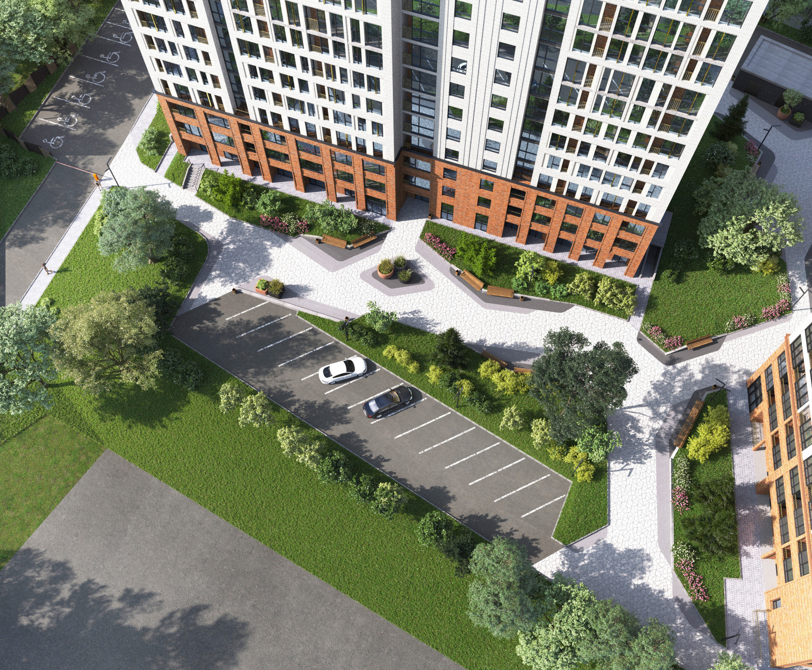 Благоустройство ЖК "НОРМАНДИЯ НЕМАН", СК "СТРИЖИ", Новосибирск