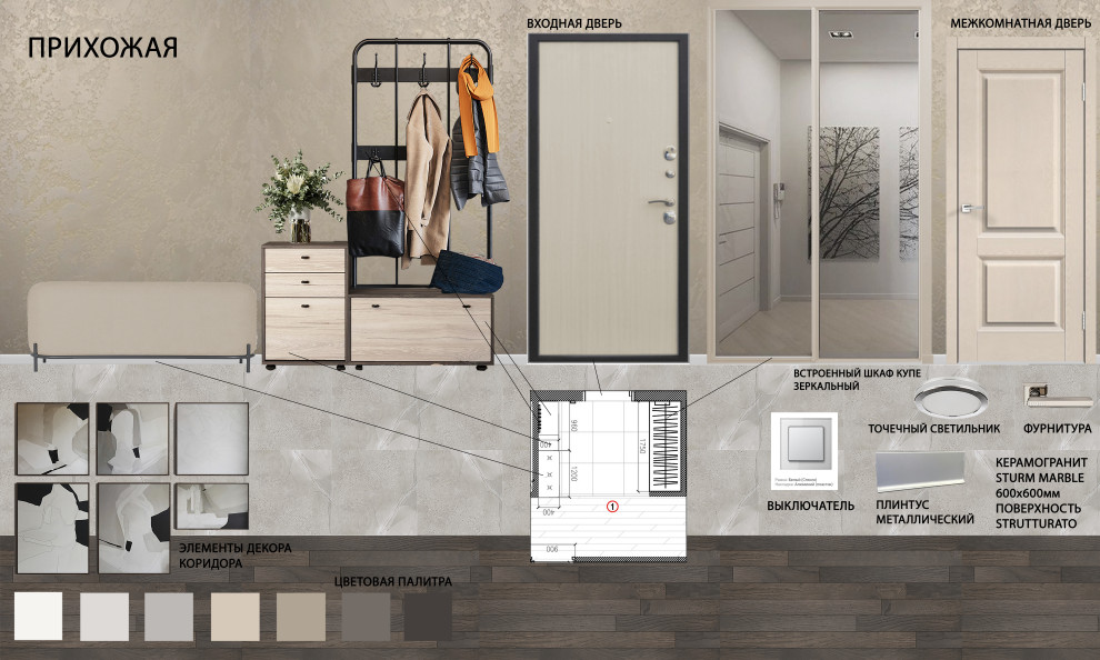 Обложка проекта: Современный стиль. 76 м2