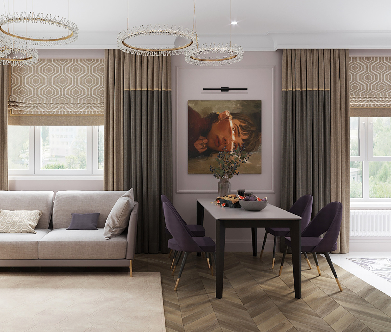 Квартира в стиле современная классика