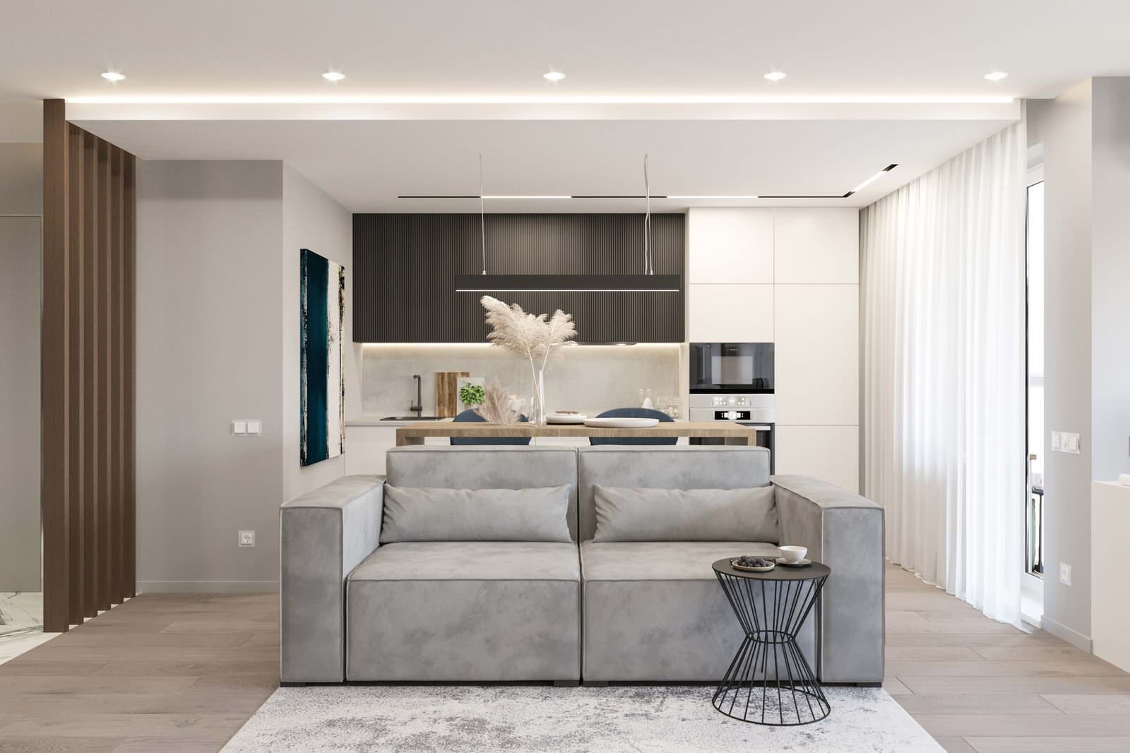 Проект двухкомнатной квартиры #urban_inspiration