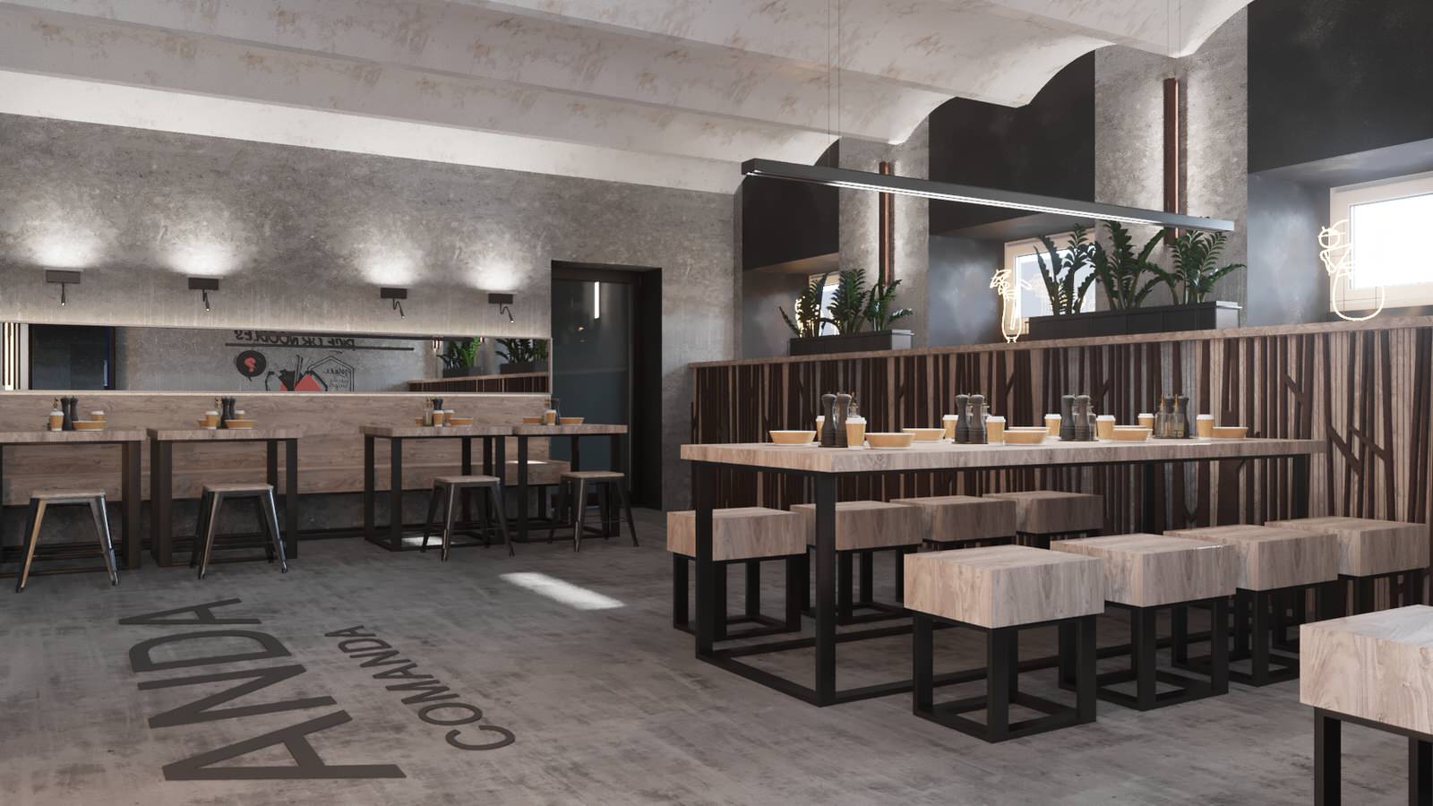 Restaurant_016_визуализация интерьера ресторана в г. Санкт-Петербург