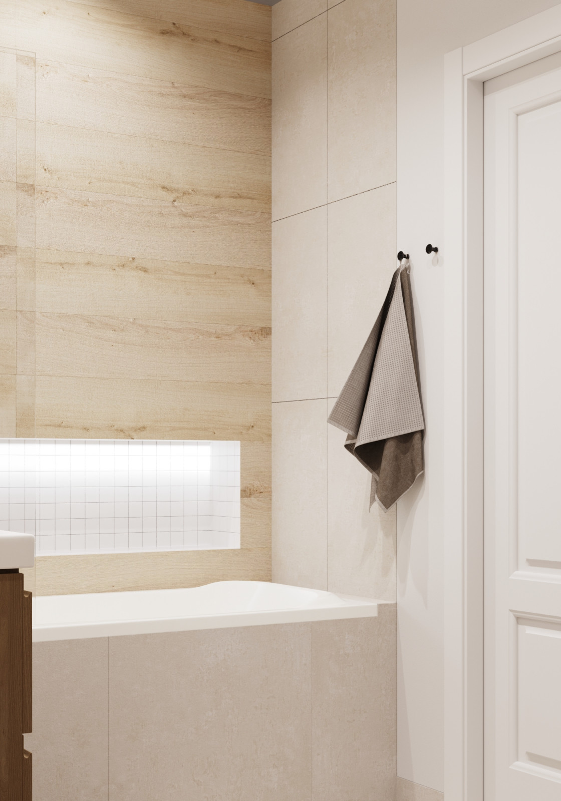 Дизайн-проект для молодой девушки 45,кв.м