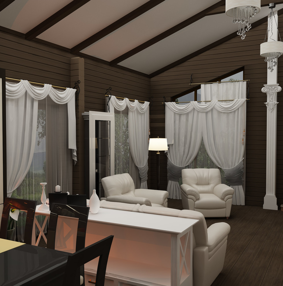 Интерьер деревянного дома