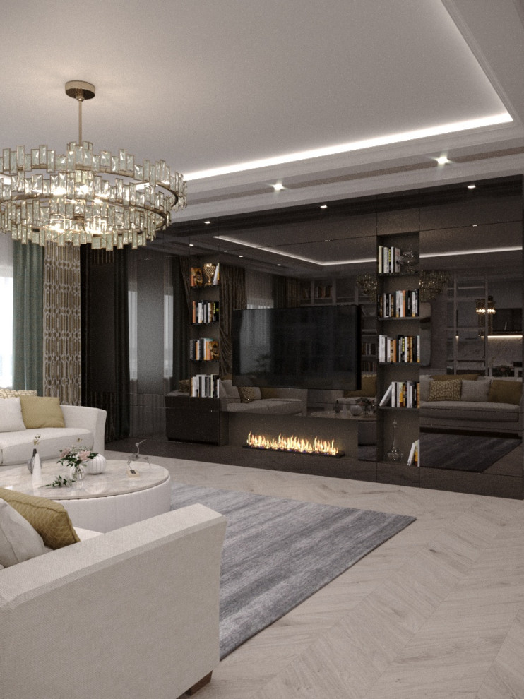 Гостиная, арт деко, современная классика