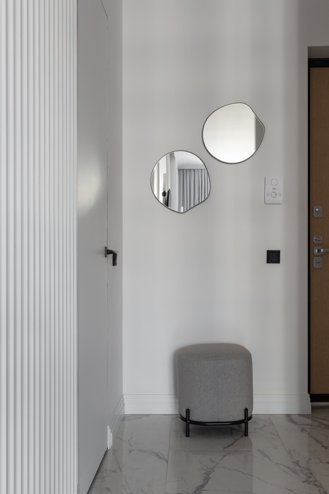 Графичный "Черно-белый" интерьер для студентки архитектурного ВУЗа