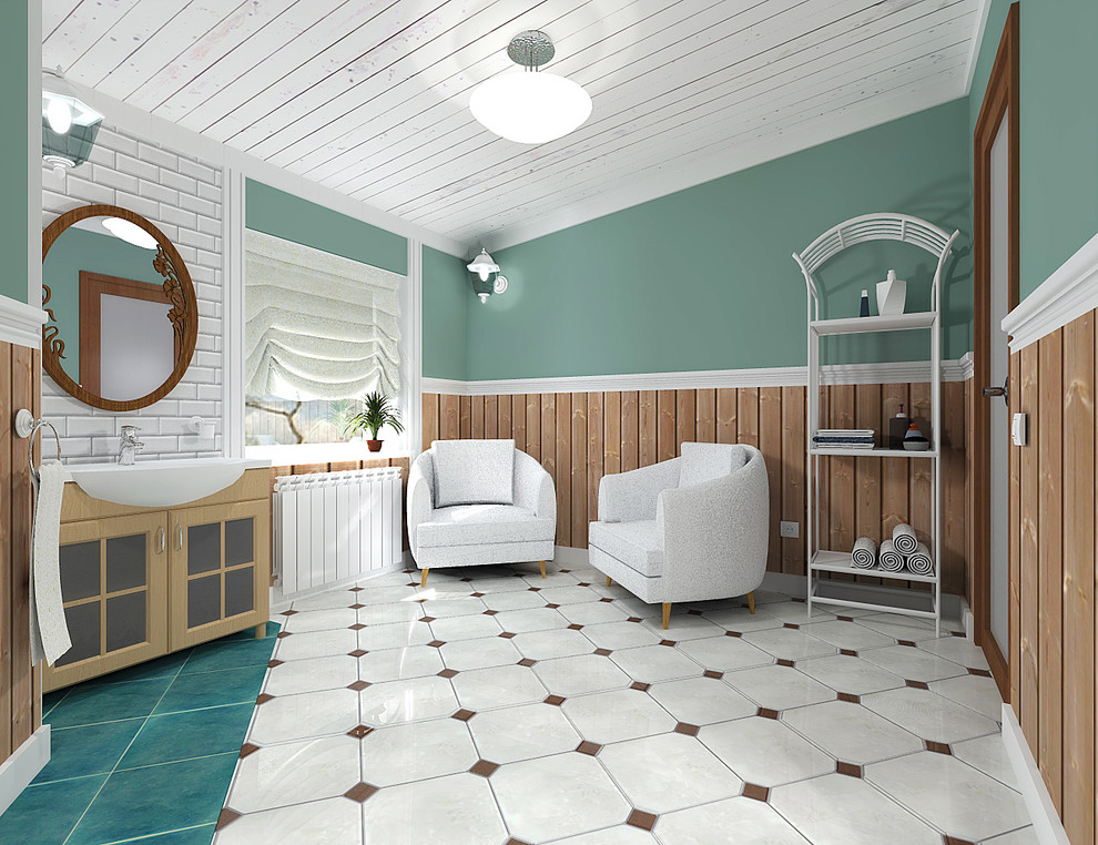 Ванная с зоной сауны "Прованс"