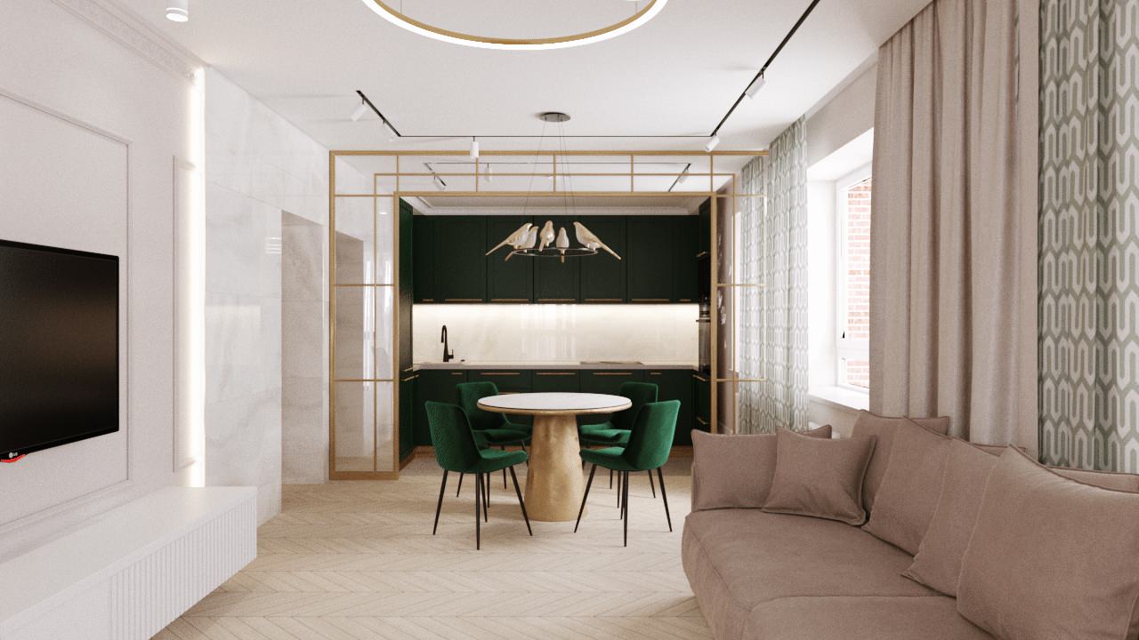 Звонкий интерьер для яркой хозяйки. Квартира в Новосибирске