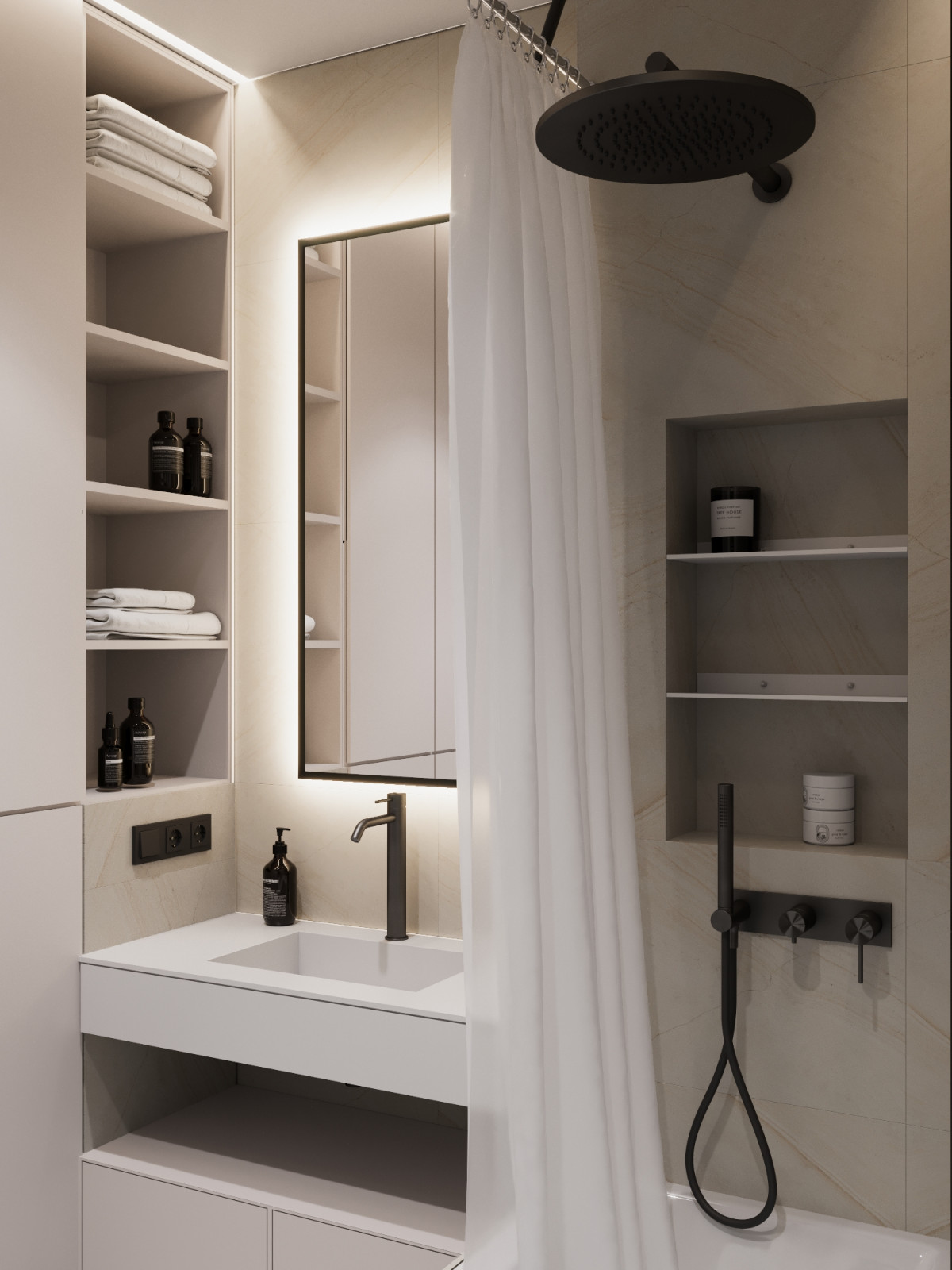 Обложка проекта: Ванная комната , интересное решение