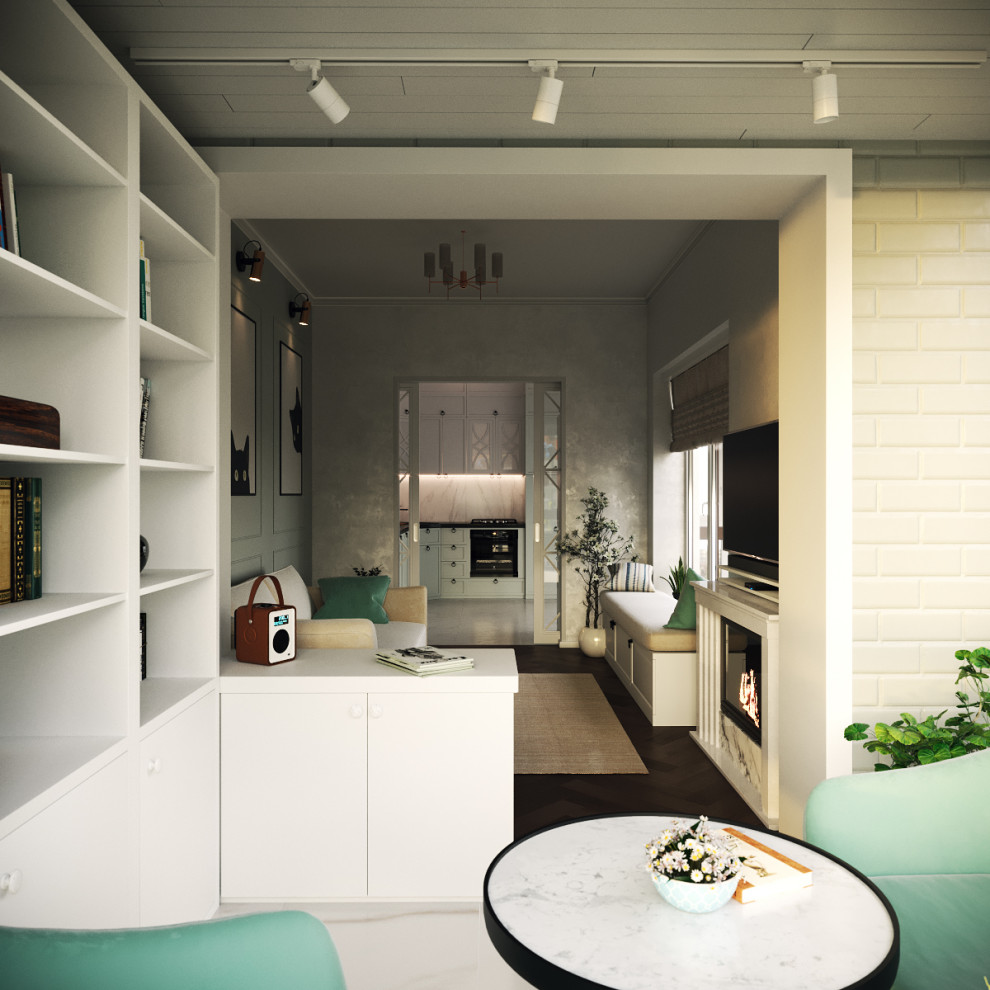 Дизайн интерьера двухкомнатной квартиры 73 м2