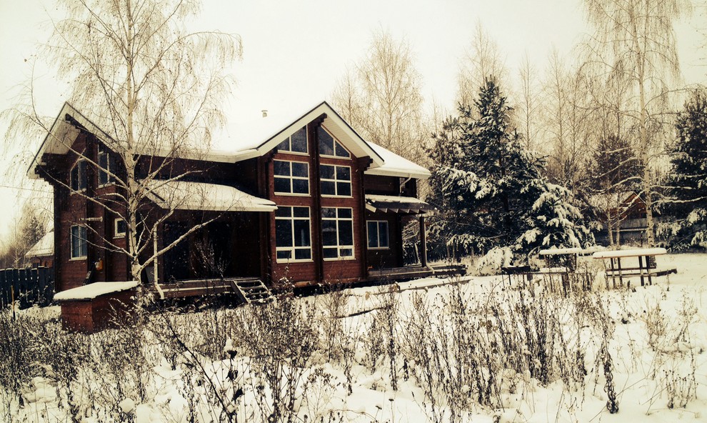 Построенный "дом двойной брус" в Заречье