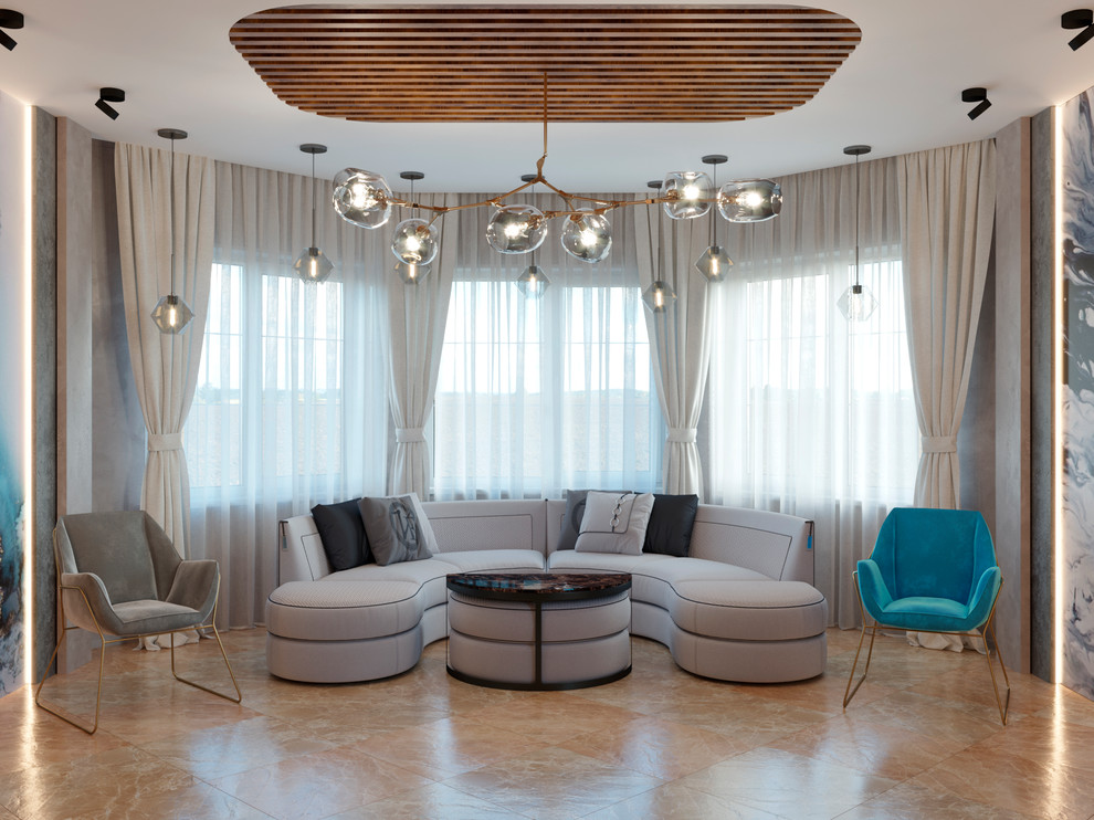 Двухэтажный дом в стиле лофт