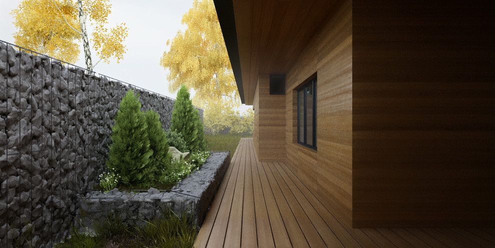 Задний фасад основного дома