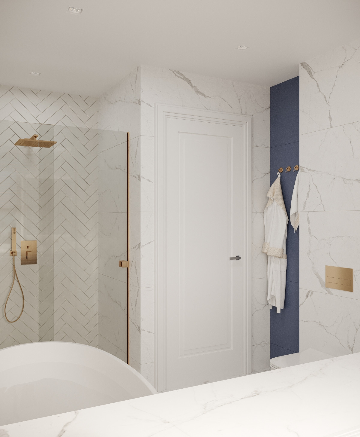 Современный таунхаус в теплой бежевой гамме