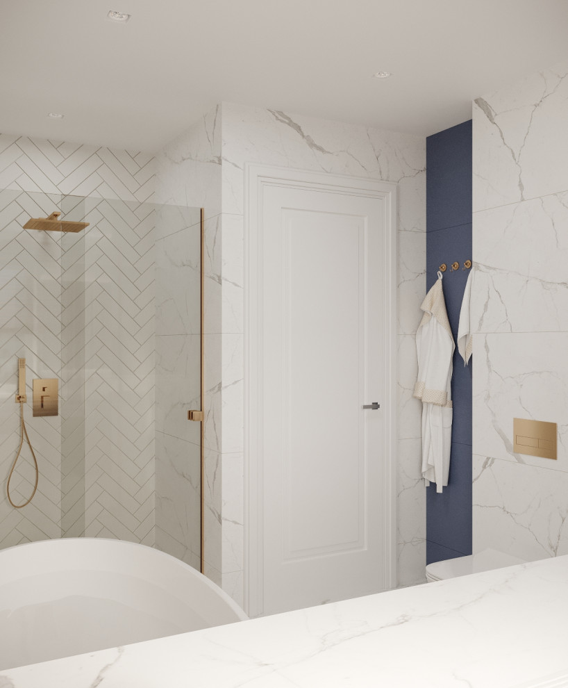 Современный таунхаус в теплой бежевой гамме