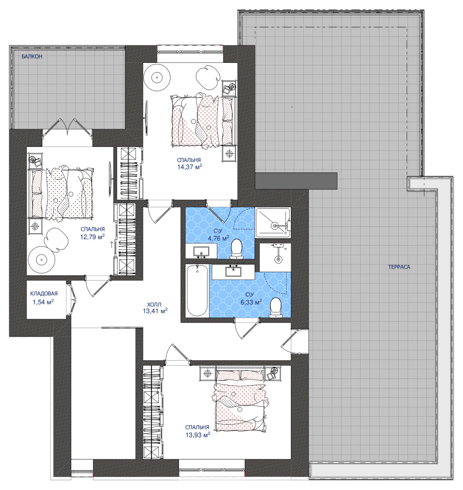Обложка проекта: Современный дом с гаражом