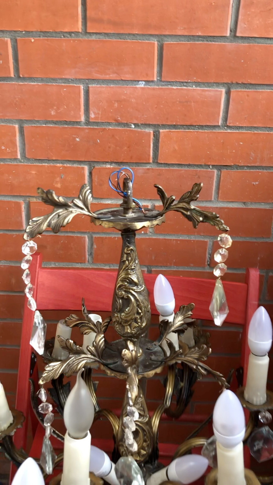 Обложка проекта: Люстра из бронзы с подвесками (1)