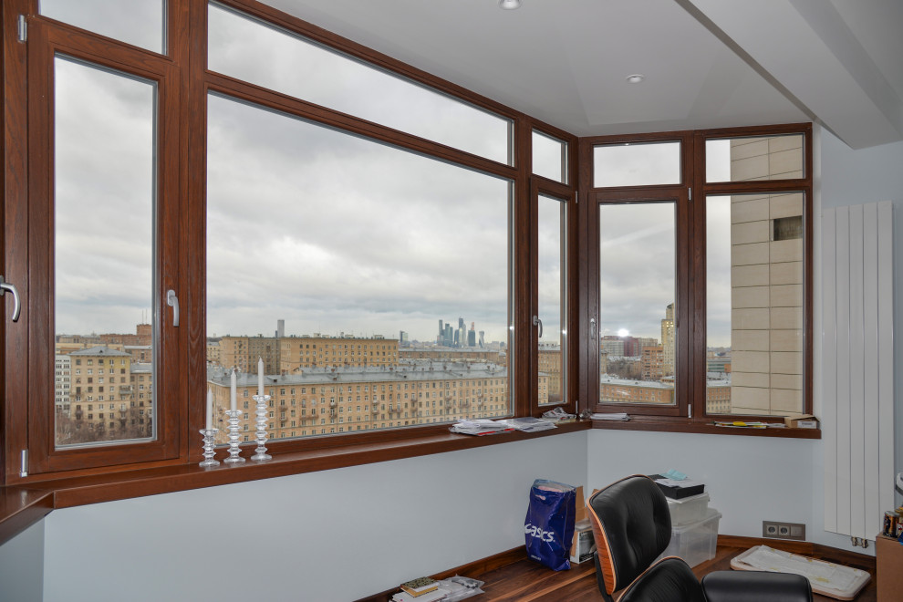 Окна из дуба без шипа с алюминиевым окладом. Дерево-алюминиевые окна.