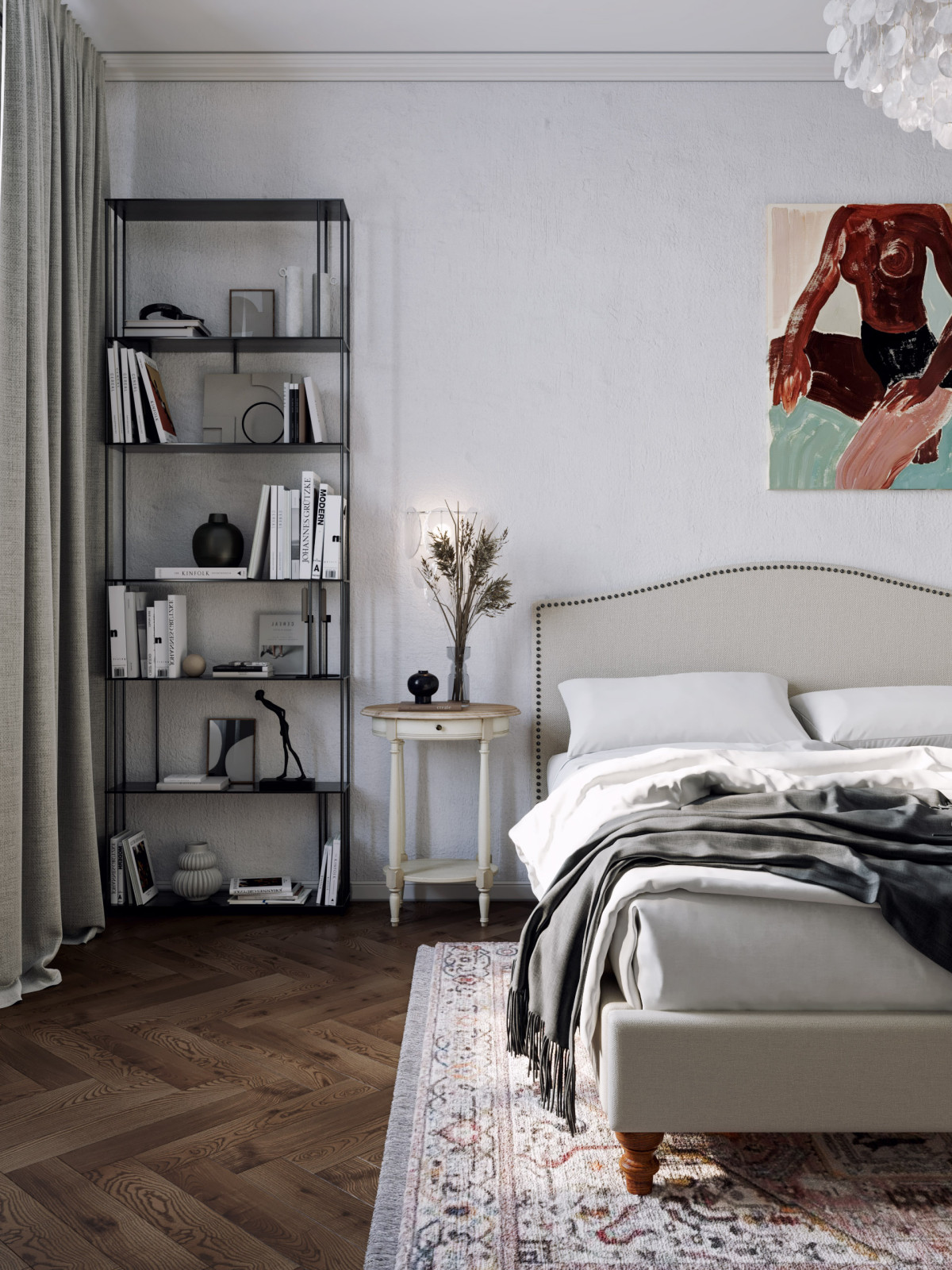 Скандинавский интерьер с яркими акцентами