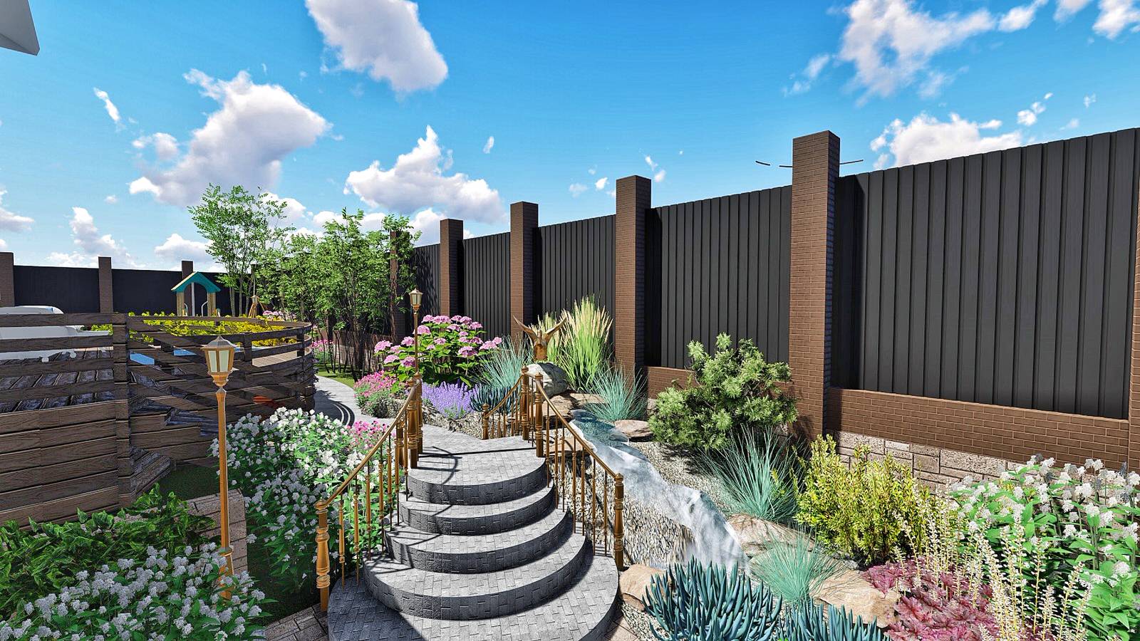 Ландшафтный дизайн участка в ДНТ Кедр (г Улан-Удэ, Бурятия)