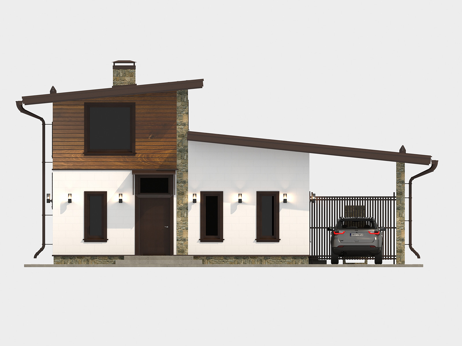 Частный дом 100 х 80