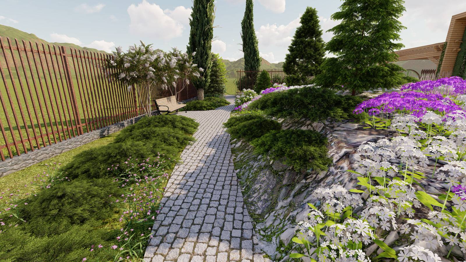 Каменистые устройства на участке 7 соток. "День/Ночь"