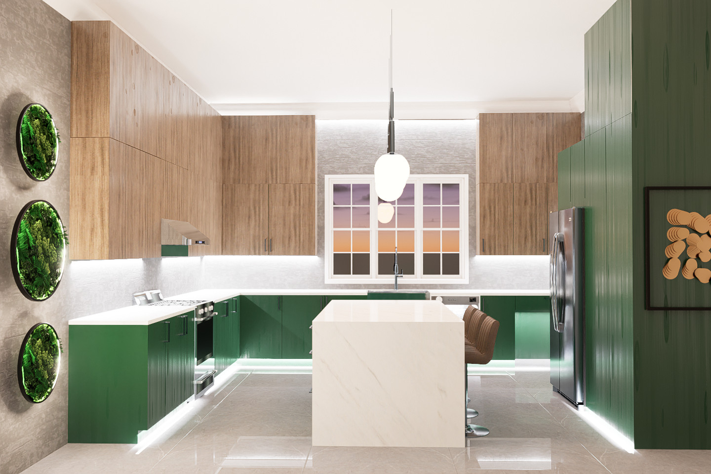 Die Küchen im Texas USA 2023. The kitchens in Texas 2023 (Render)