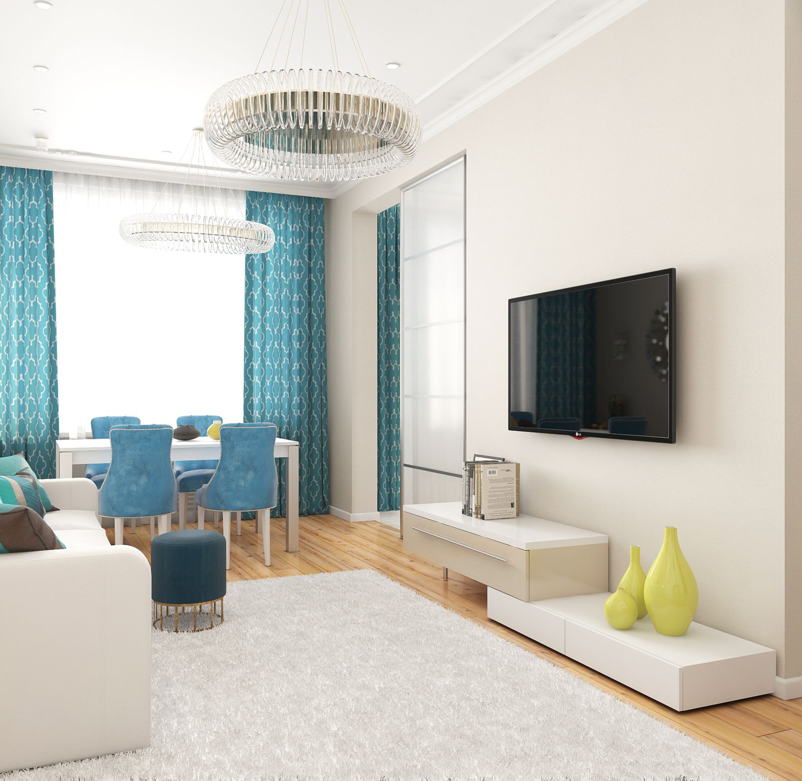 Бирюзовые акценты