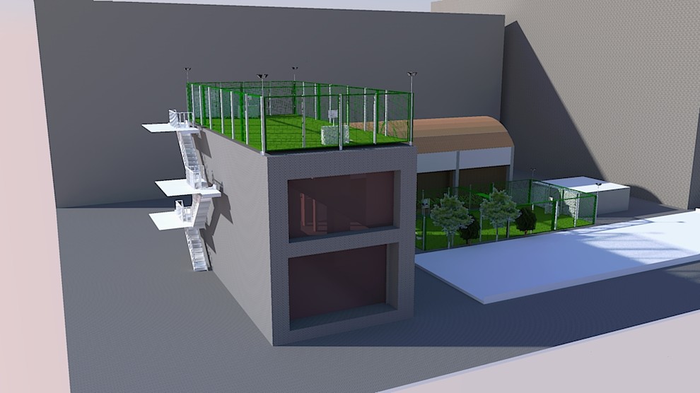 Проект спортивной футбольной площадки "Сириус" г. Томск