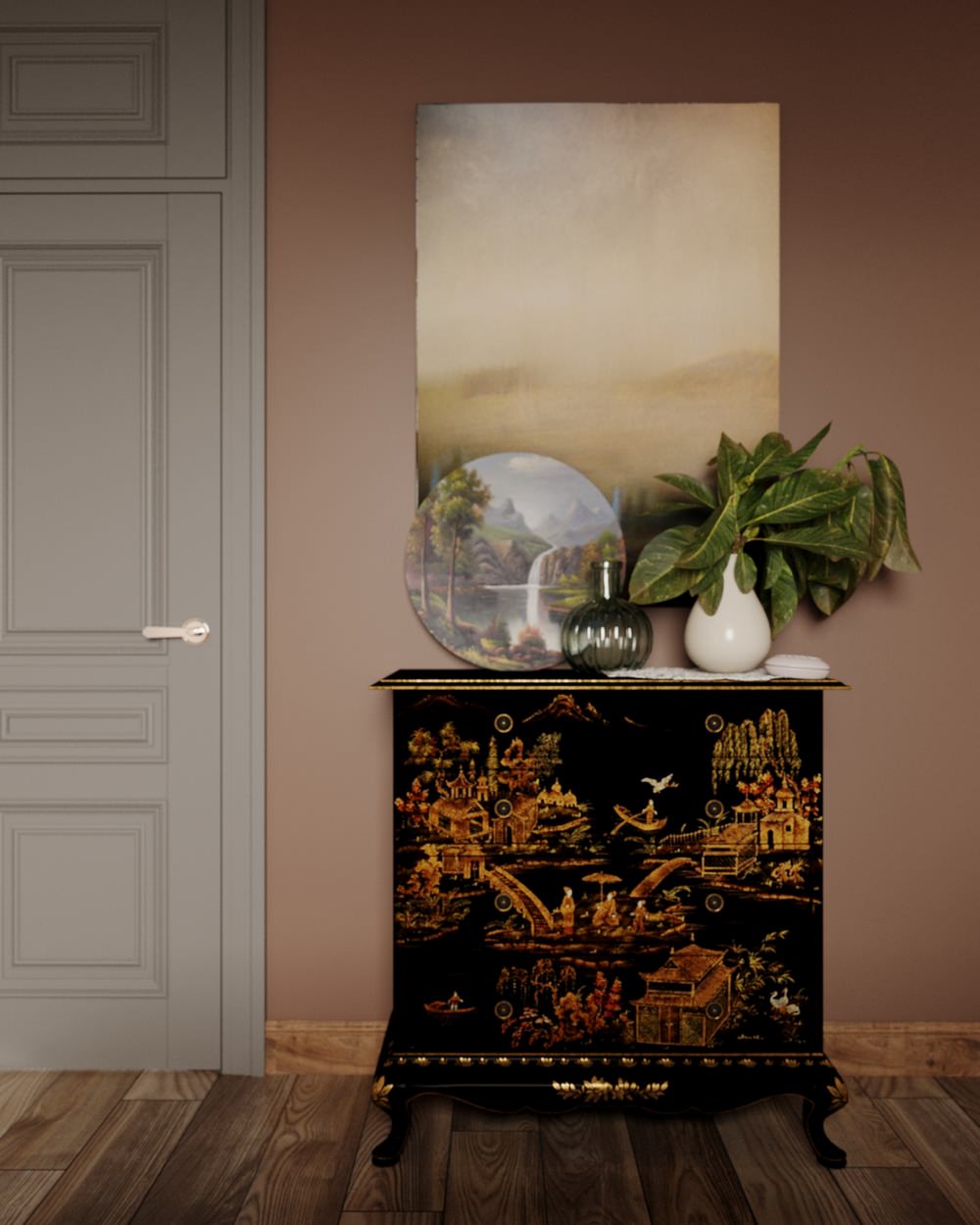 Загородный дом 147,7 м² с черными акцентами