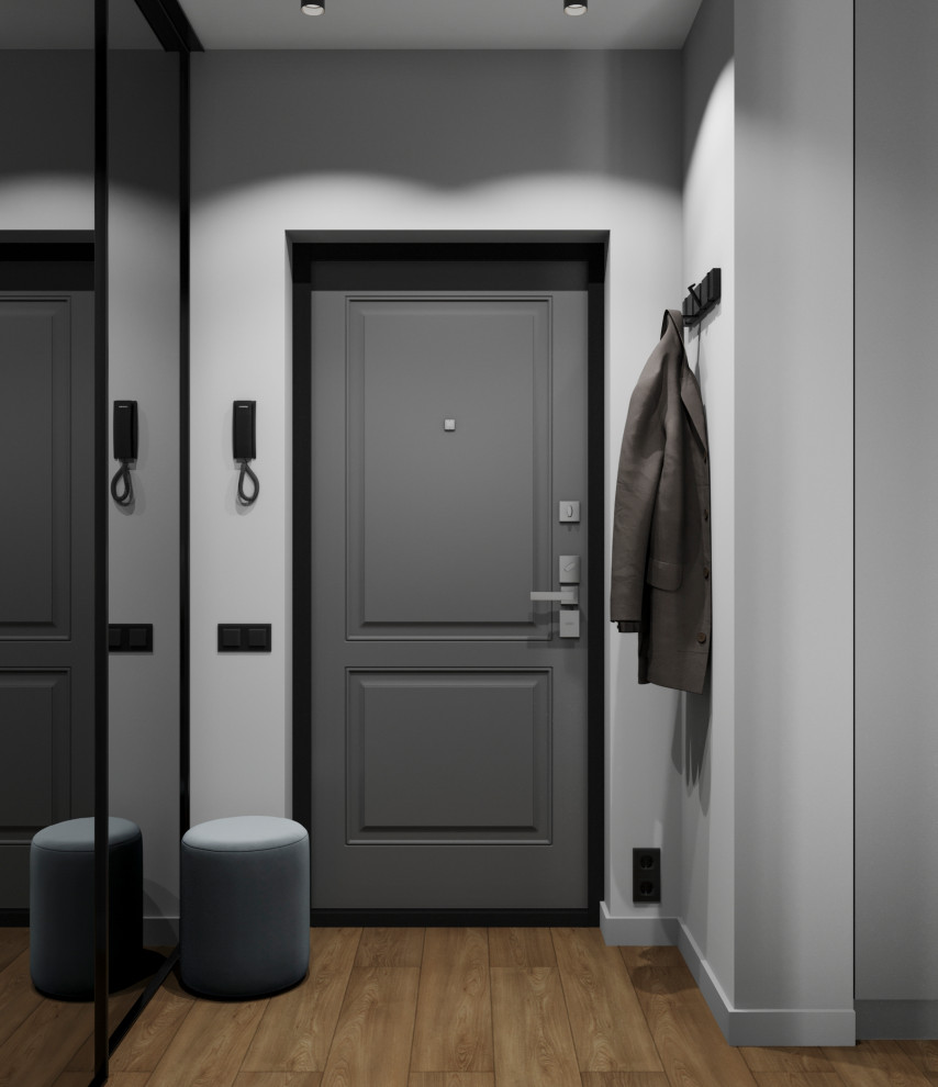 Студия в тёмных тонах для молодого человека