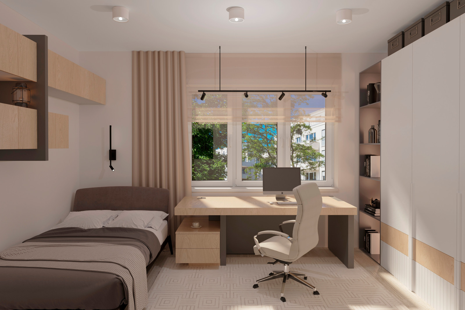 Siebenzimmerwohnung in Berlin, im skandinavischen Stil.