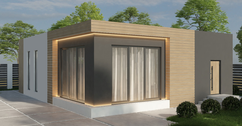 Фасад одноэтажного дома