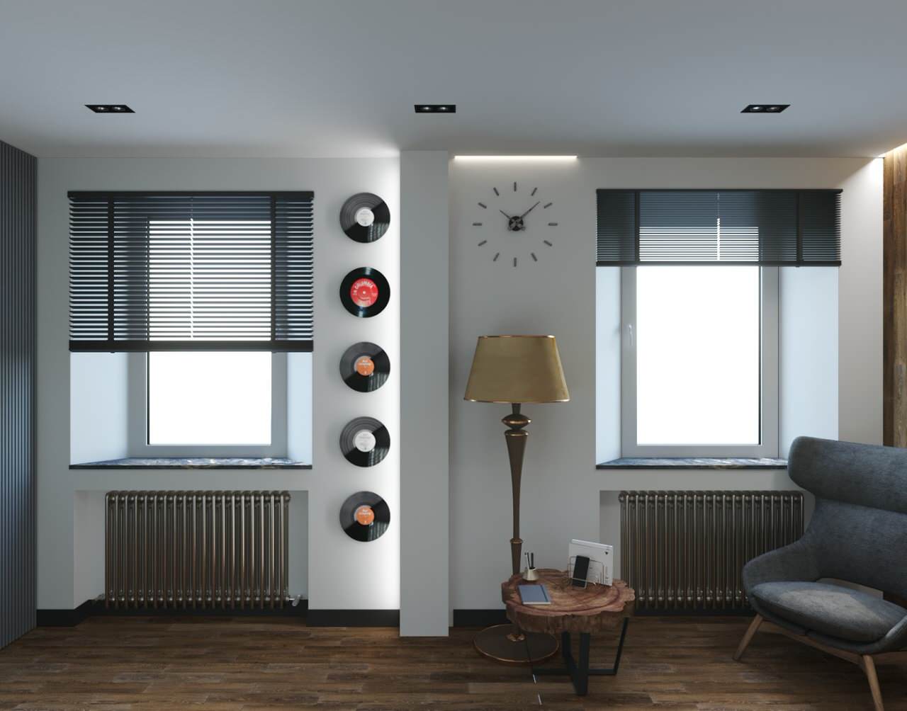 Проект комнаты для отдыха в центре города Екатеринбурга