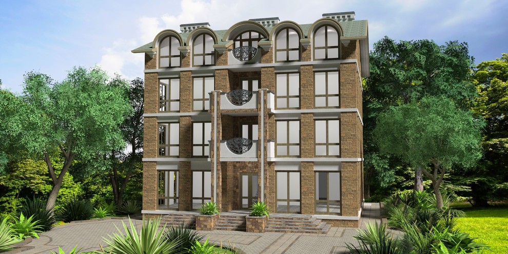 Обложка проекта: Многоквартирный дом клубного типа 001