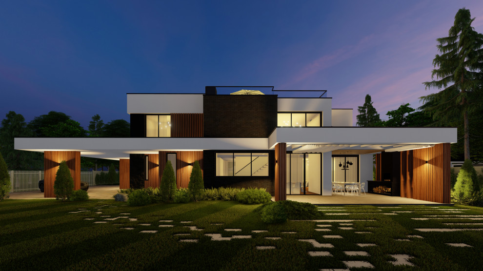 Частный жилой дом в современном стиле