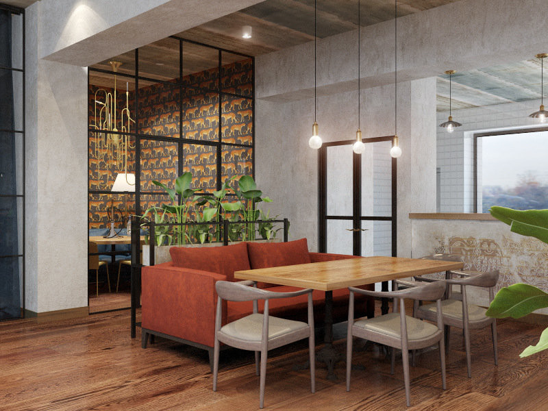 3D-концепт, ресторан "Марк и Лев"