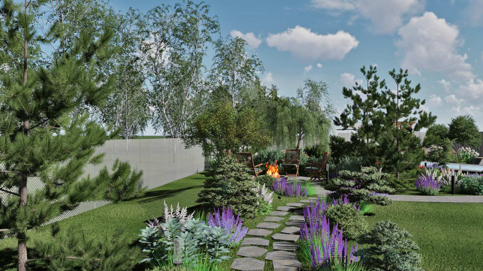 Ландшафт участка в д.Ключи