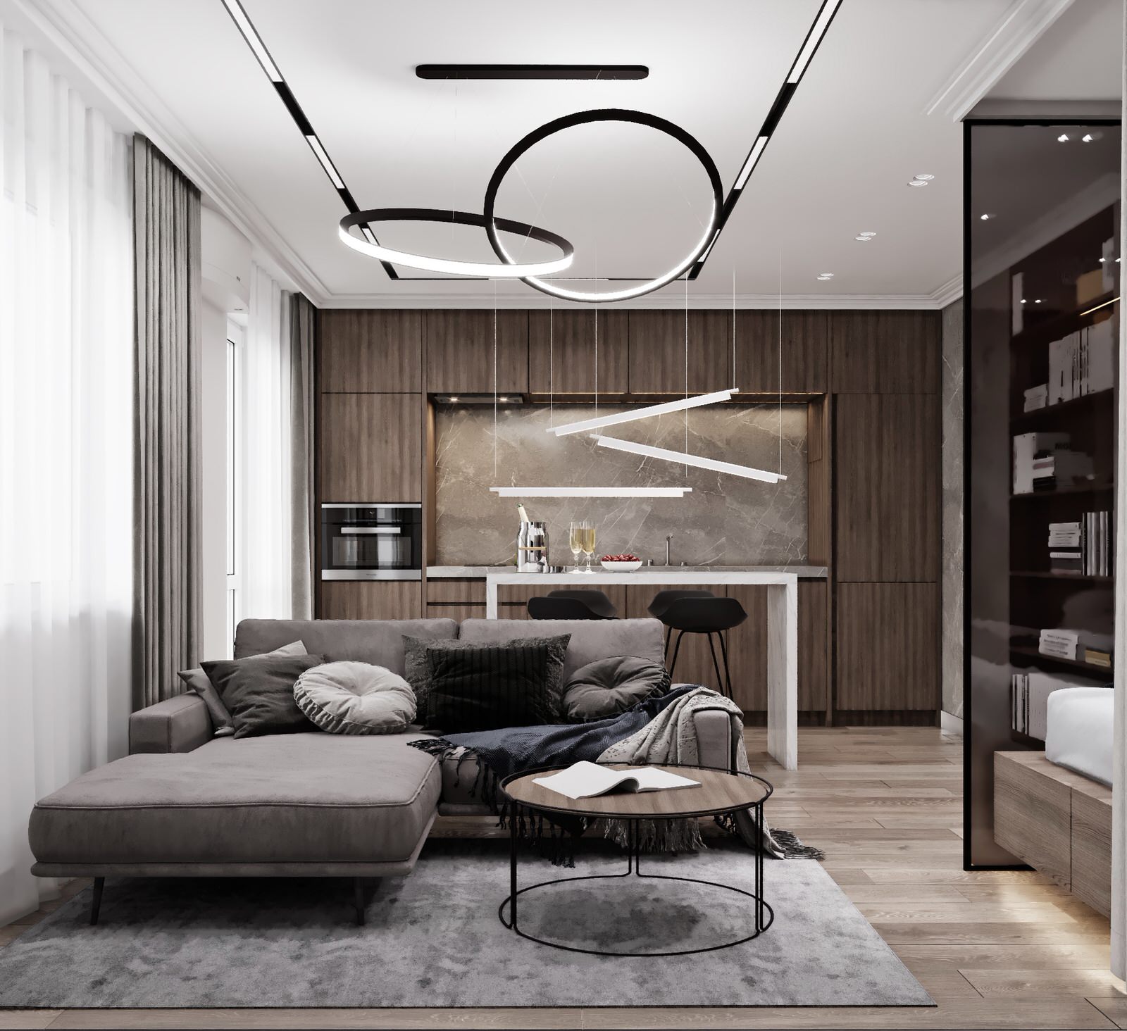 Обложка проекта: Дизайн интерьера квартиры 53 кв.м.