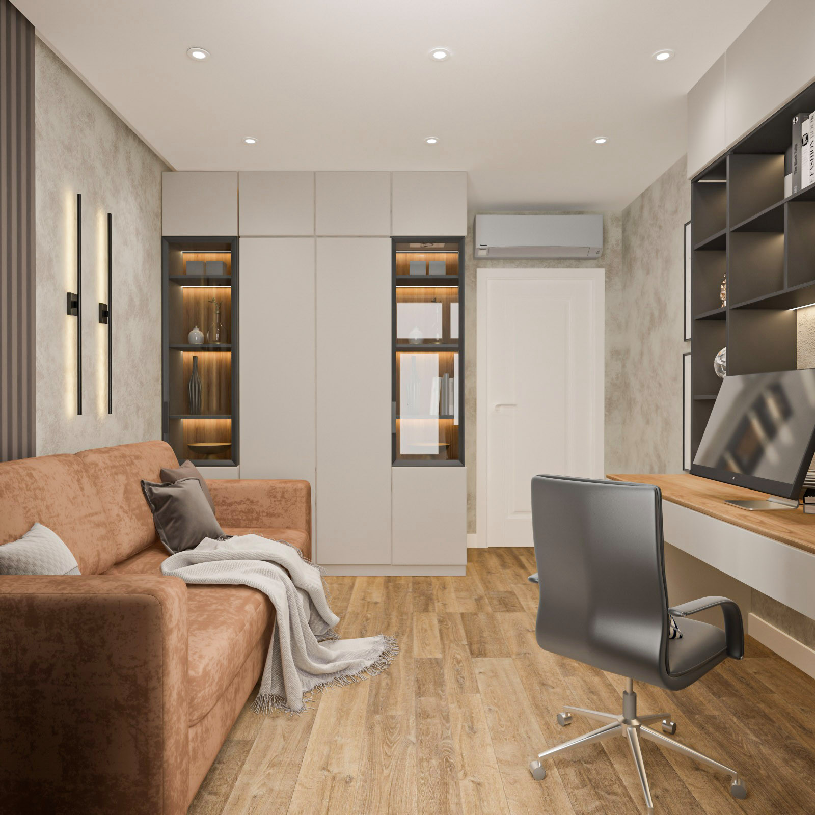 Дизайн-проект квартиры. 2022. Площадь 77,8 м.кв.