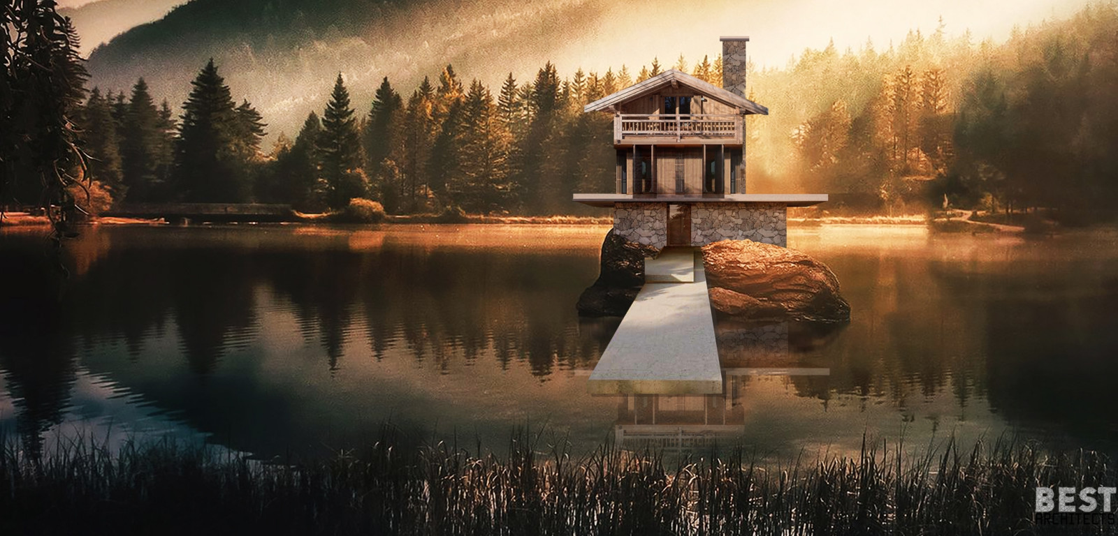 Обложка проекта: ПРОЕКТ | ГОСТЕВОЙ ДОМ | CONCEPT 002 | GUEST HOUSE